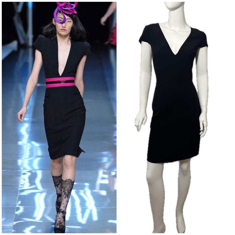 CORSETED PEEKABOO Alexander McQueen Runway Spring 2008 Isabella Blow Dress 40 6